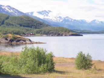 záliv blízko Narviku