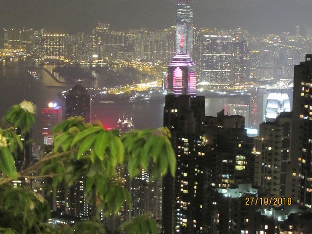 Hong Kong v noci
