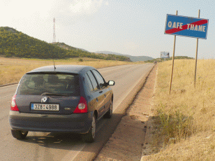 Albnie v tsn blzkosti hranic s Makedoni