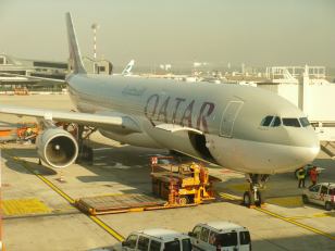 letadlo Qatar Airways