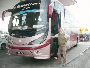 Autobus na lince Kuala Lumpur - Singapore