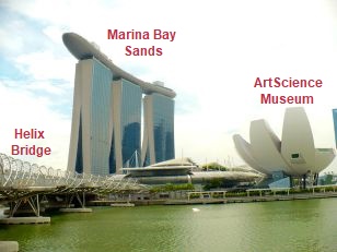 Singapur s popisem