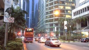 Podveèerní centrum Singapuru