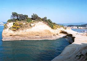 Sidari na severu Korfu